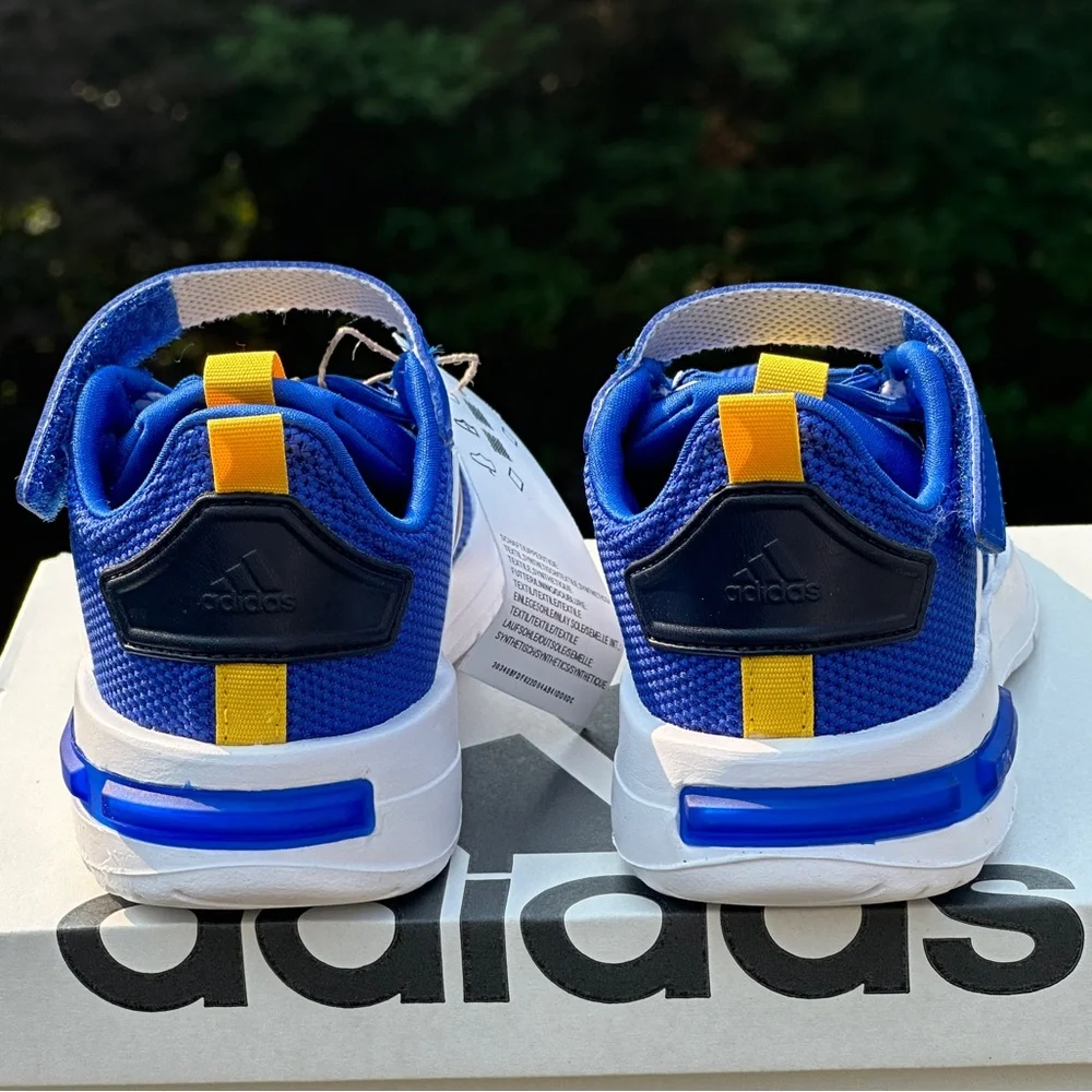 NEW Adidas Youth Toddler Blue White Casual Athletic Sneaker - Size 5K